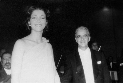 With Louis De Froment in Santiago, Chile 1978. After the performance of Saint-Saëns 2nd Piano Concerto